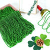 Picture of 12 PCS St. Patricks Day Beads Necklace, 33" Green Mardi Gras Beads Necklaces Christmas Necklaces Irish Saint Patricks Necklaces for St. Patricks Day Mardi Gras Parade Throws Birthday Party Favors