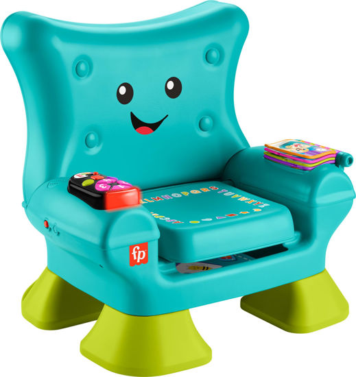 Picture of Fisher-Price Toddler Learning Toy Laugh & Learn Smart Stages Chair with Music Lights & Activities for Infants Ages 1+ Years, Teal