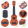 Picture of YEZI Kids Toy Classical Ukulele Guitar Musical Instrument, Brown