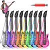 Picture of Inflatable Guitar with Strap, 9 Colors 35 Inch Rock Star Guitar Set Electric Blow Up Guitar for 80s 90s Themed Carnival Party, Adults Children’s Birthday Party, Wedding and Photo Booth Props