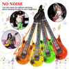 Picture of Inflatable Guitar with Strap, 9 Colors 35 Inch Rock Star Guitar Set Electric Blow Up Guitar for 80s 90s Themed Carnival Party, Adults Children’s Birthday Party, Wedding and Photo Booth Props