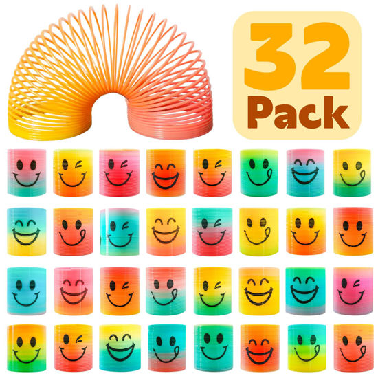 Picture of Cocurb 32 Pcs Mini Spring Party Favors for Kids 4 to 8 Fun Goodie Bag Stuffers for Birthdays, Classroom Prizes, and Small Toys Present