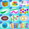 Picture of 50 Pcs Fidget Toys Pack - Stocking Stuffers for Kids, Gifts for Kids, Party Favors - Adults Stress Relief Sensory Toy - ADHD Toys Bulk for Classroom Treasure Box Prizes - Pop Its