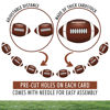 Picture of 4PC - Football Party Decorations - Football Banner - Football Hanging Decorations Decor for Themed Birthday Party Bowl Game Fans Home Garland Supplies Flag