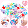 Picture of JOYIN 30 Packs Valentine’s Day Gift Cards with Heart Pop Bubble Keychain, Mini Pop Squeeze Toys, Stress Relief Fidget Toys for Kids Valentine's Party Favors, Classroom Exchange and Game Prizes