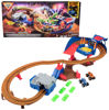 Picture of Monster Jam, Supercharge Speedway Playset, Megalodon and El Toro Loco Die-Cast Monster Trucks, Light Up World Finals Track Kids Toys for Boys Ages 3 and Up