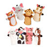 Picture of Melissa & Doug Animal Hand Puppets (Set of 2, 4 animals in each) - Zoo Friends and Farm Friends