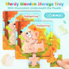 Picture of Zeoddler Wooden Puzzles for Toddlers, 8 Pack Animal Jigsaw Puzzles for Kids3-5, 9 Pieces Preschool Learning Activities, Learning & Educational Toys, Gift for Boys, Girls