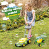 Picture of John Deere Bubble Lawn Mower for Toddlers, Bubble Blowing Machines, Indoor and Outdoor Gardening Toy, Birthday, Party Favor for Preschool Girls and Boys, No Batteries Required, 2+