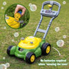 Picture of John Deere Bubble Lawn Mower for Toddlers, Bubble Blowing Machines, Indoor and Outdoor Gardening Toy, Birthday, Party Favor for Preschool Girls and Boys, No Batteries Required, 2+
