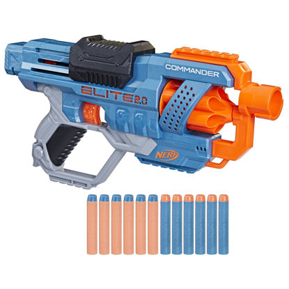 Picture of NERF Elite 2.0 Commander RD-6 Dart Blaster, 12 Darts, 6-Dart Rotating Drum, Outdoor Toys, Easter Gifts for Kids, Ages 8+