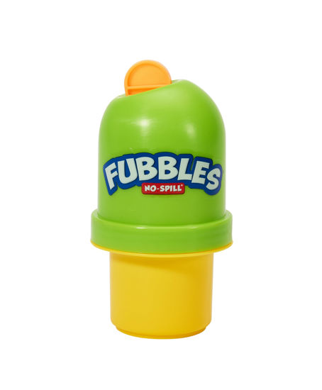 Picture of Fubbles Bubbles No-Spill Bubbles Tumbler | Bubble toy for babies toddlers and kids of all ages | Includes 4oz bubble Solution and bubble wand (tumbler colors may vary)