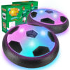 Picture of 2 Pack Hover Soccer Ball with 8 Pcs Batteries, Air Floating Soccer Toy with LED Lights and Foam Bumper, Indoor Games for Kids 4-8-12, Toys Gifts for 3 4 5 6 7 8 9 Year Old Boys Girls