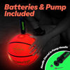 Picture of GlowCity Glow in The Dark Basketball for Teen Boy - Glowing Red Basket Ball, Light Up LED Toy for Night Ball Games - Sports Stuff & Gadgets for Kids Age 8 Years Old and Up. Great Gift for Boys & Girls