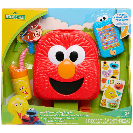 Picture of Sesame Street Have A Sesame Day 7-Piece Bag Set, Dress Up and Pretend Play, Kids Toys for Ages 2 Up by Just Play