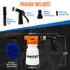 Picture of SwiftJet Car Wash Foam Gun + Microfiber Wash Mitt - Car Foam Sprayer - Car Wash Kit - Foam Cannon Garden Hose Sprayer - - Car Accessories for Men - Snow Foam Blaster (Orange Foam Gun with Mitt)