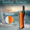 Picture of EcoNour 27" Aluminum Snow Brush with Ice Scrapers for Car Windshield and Window | Car Snow Scraper and Brush with Ergonomic Foam Grip Winter Accessories (Orange)