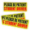 Picture of 3pcs Student Drive Magnet for Car, Please Be Patient Student Driver, New Drivers Sticker Safety Warning, Reusable Magnetic Reflective Rookie Driver Bumper Sticker