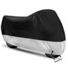 Picture of Motorcycle Cover,Motorbike Cover All Season Universal Weather Waterproof Sun Outdoor Protection with Lock-Holes & Storage Bag,XXL Motorcycles Vehicle Cover