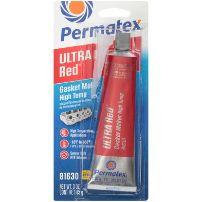 Picture of Permatex 81630 Ultra Red High Temperature Gasket Maker, 3 oz