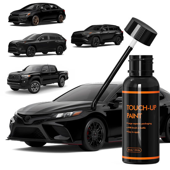 Picture of XTryfun 218 Midnight Black Metallic Touch Up Paint for Car, DIY Car Paint Scratch Repair Kit, Automotive Paint, Quick & Easy Fix Scratch Repair Compatible with Toyota Camry/Corolla/RAV4/Tacoma/Tundra