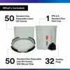 Picture of 3M 26000 PPS 2.0 Spray Gun Cup, Lids and Liners Kit, Standard, 200-Micron Filter, 22 Ounces, BLACK,SILVER