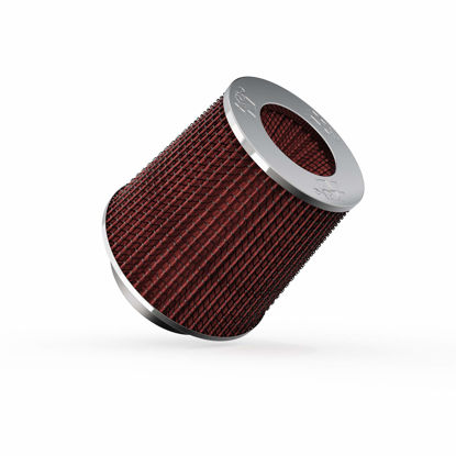 Picture of K&N 4-Inch Round Tapered Air Intake Filter - Washable, High Performance, 3" or 3-1/2" or 4" adjustable fitting