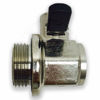 Picture of EZ (EZ-211) Silver 27mm-2.0 Thread Size Oil Drain Valve