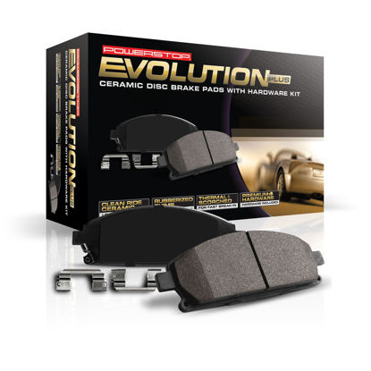 Picture of Power Stop 17-1596 Rear Ceramic Brake Pads with Hardware For 2012-2016 Town & Country | 2012-2020 Grand Caravan | 2012-2020 Journey | 2012-2015 Ram C/V [Models with Dual Piston Front Caliper]