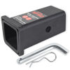 Picture of TOPTOW 64028HP Trailer Hitch Adapter 2-1/2" to 2" Hitch Reducer Sleeve Carbon Steel, 5/8 inch Pin & Clip Included