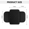 Picture of Upgraded Car Center Console Cover,Microfiber Leather Car Armrest Cover Cushion with 2 Storage Bags,Universal Car Armrest Storage Box Car Interior Accessories for Most Vehicles (Black)