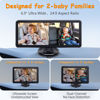 Picture of 2-Kids Baby Car Camera for Seat: 6.9 Inch Ultrawide Display with Two Cameras Rear Facing - USB Powered Backseat Camera HD 1080P Easy to Install