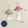 Picture of Itzy Ritzy Mini Maracas Musical Rattle Set - Includes Rattle Beads & Jingle Ball to Create Different Sounds (Mushroom)