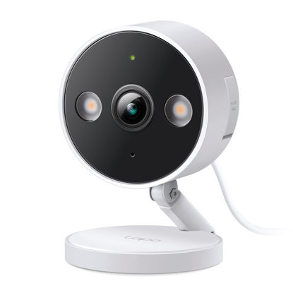 Picture of Tapo TP-Link 2K QHD Security Camera, Indoor/Outdoor, 𝟮𝟬𝟮𝟰 𝗣𝗖𝗠𝗮𝗴 𝗘𝗱𝗶𝘁𝗼𝗿'𝘀 𝗖𝗵𝗼𝗶𝗰𝗲, Color Night Vision, Free Person/Pet/Vehicle Detection, Invisible IR Mode, SD Storage, C120
