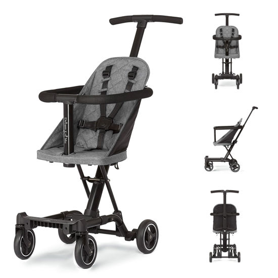Picture of Dream On Me Lightweight And Compact Coast Rider Stroller With One Hand Easy Fold, Adjustable Handles And Soft Ride Wheels, Grey