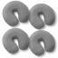 Picture of Saloniture 4-Pack Premium Microfiber Face Cradle Covers - Ultra Soft Fitted Massage Table Cradle Cover - Gray