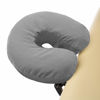 Picture of Saloniture 4-Pack Premium Microfiber Face Cradle Covers - Ultra Soft Fitted Massage Table Cradle Cover - Gray