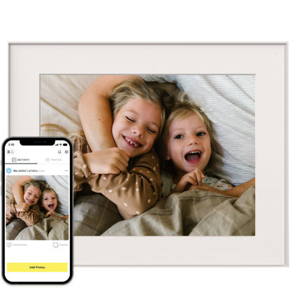 Picture of Aura Walden 15" WiFi Digital Picture Frame | Wirecutter's Best Digital Frame for Gifting | Send Photos from Your Phone | Quick, Easy Setup in Aura App | Free Unlimited Storage | White Clay