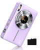 Picture of Digital Camera FHD 1080P, Camkory Kids Camera 44MP Point and Shoot Digital Cameras with 32GB Card, 16X Zoom, Two Batteries, Lanyard, Compact Small Camera Gift for Kids Boys Girls Students, Purple