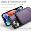Picture of Vinich for iPhone 14 Wallet Case with Card Holder, RFID Blocking for iPhone 14 Case for Women Men, Durable Kickstand Shockproof Phone Case for iPhone 14, Purple