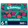 Picture of Kleenex Disposable Paper Hand Towels, 6 Boxes, 60 Tissues per Box (360 Total Tissues), Packaging May Vary
