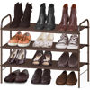 Picture of Simple Houseware 3-Tier Shoe Rack Storage Organizer, Bronze
