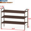 Picture of Simple Houseware 3-Tier Shoe Rack Storage Organizer, Bronze