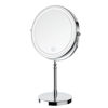 Picture of Lighted Makeup Mirror, 3000 mAh Rechargeable Double Sided Magnifying Mirror with 3 Colors, 1x/10x 360° Rotation Vanity Mirror, Brightness Adjustable Magnification Cosmetic Light up Mirror, Women Gift