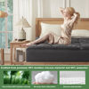 Picture of BEDLORE King Mattress Topper Viscose Derived from Bamboo, Thick Pillow Top Mattress Pad with Stretchable Pockets for 6"-18" Mattress, Soft Breathable Mattress Topper for Back Pain Relief(Dark Gray)