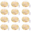 Picture of Brightown 12 Pack LED Fairy Lights Battery Operated String Lights - 7ft 20LED Waterproof Silver Wire Firefly Starry Moon Lights for DIY Crafts Wedding Table Centerpieces Party Bedroom Christmas