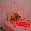 Picture of JMEXSUSS 4 Pack 50 LED Red Valentine Day Lights Battery Operated, 16.1ft Red Fairy Lights, Mini String Lights for Valentine Wedding Party Bedroom Decorations