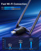 Picture of USB WiFi Adapter for Desktop PC - 1300Mbps Wi-Fi 5G 2.4G USB 3.0 Wireless Adapter with PC WiFi Antenna for Win11/10/7 WiFi Dongle for Desktop PC Laptop Internet Network Card USB WiFi