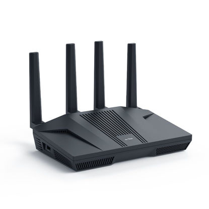 Picture of GL.iNet GL-MT6000(Flint 2) WiFi 6 Router with Wide Coverage, High-Speed Gaming Router, 2 x 2.5G Multi-Gig Ports+4 x 1G Ethernet Ports, Mass Device Connectivity, Rapid OpenVpn & WireGuard, 802.11ax