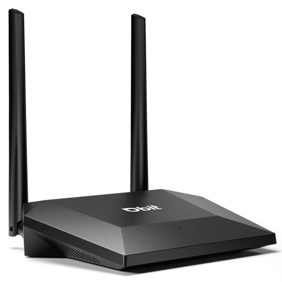 Picture of Dbit N300 Easy Setup Wireless Wi-Fi Router Smart Home Internet Router - 2 x High Power Antennas, Supports Access Point, WISP, Up to 300Mbps (T1 Pro)